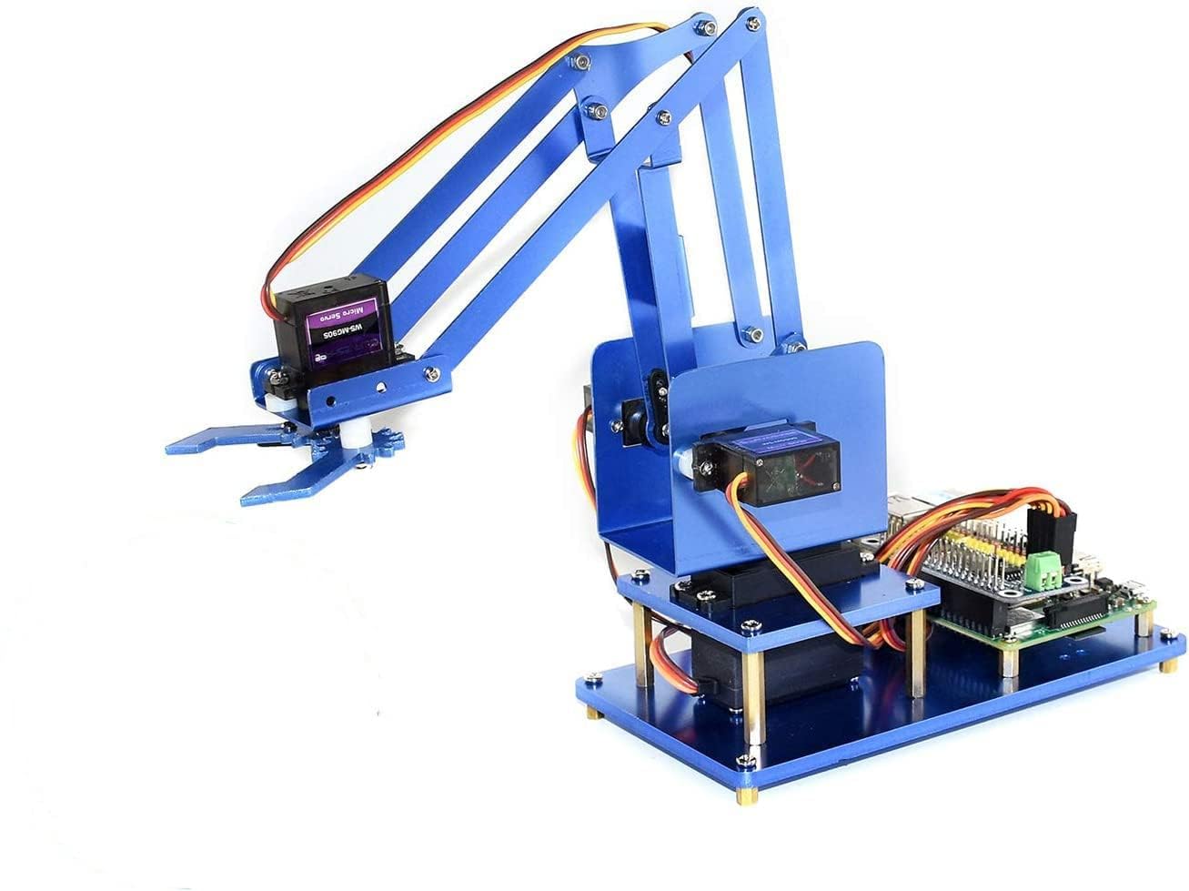 IDUINO 4-DOF Metal Robot Arm Bluetooth WiFi Remote Control Starter Kit Compatible with Rspberry Pi Zero/Zero W/Zero WH/2B/3B/3B+/4B Jetson Nano-picture-14