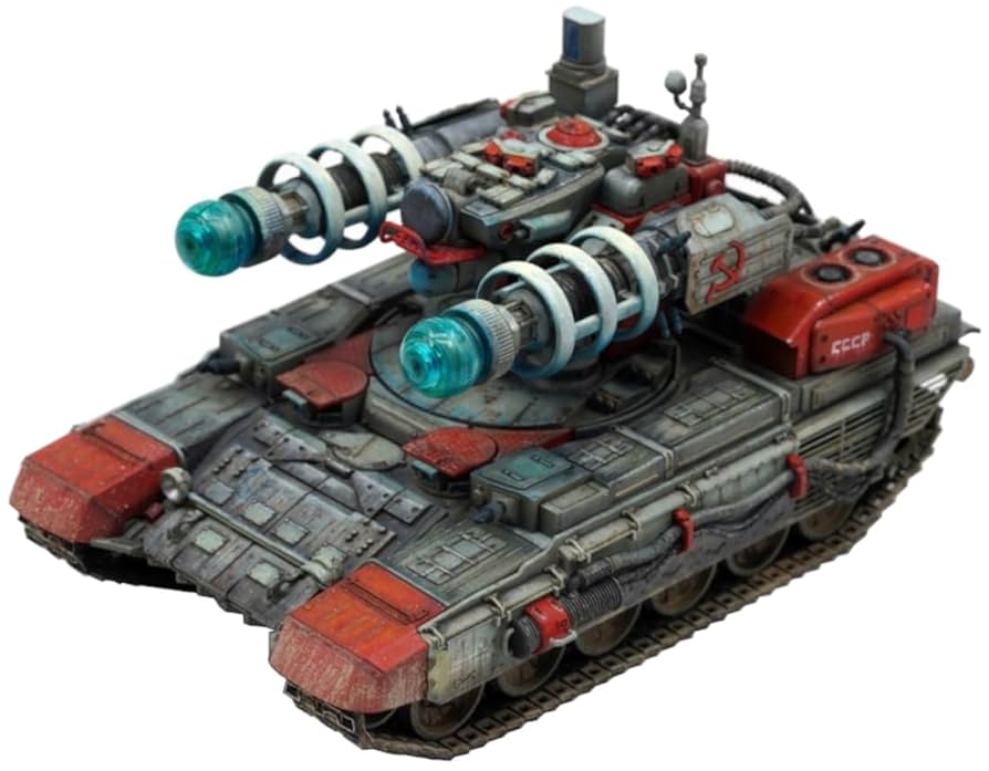 テスラタンク 1/35 スケール 驚異の電磁キャノンランチャーを装備！ソビエトの架空戦車