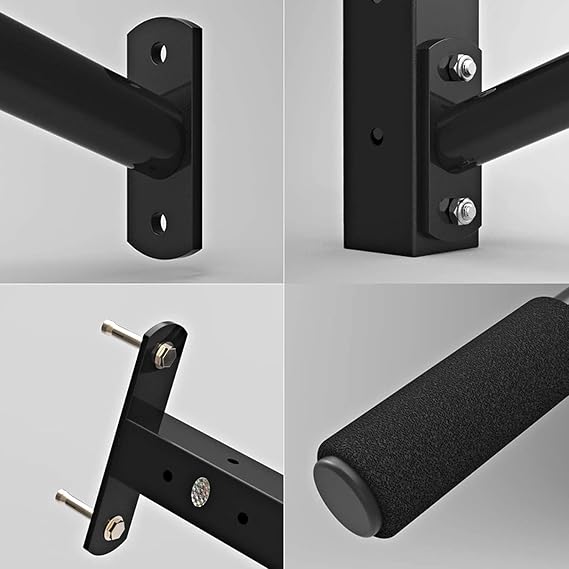 JYDQM Pull Up Bar Home Gym Strength Training Indoor Fitness, Multi-Position Horizontal Bar, Cross Beam Boom, Pull-Ups, Black Steel, Multi-Position
