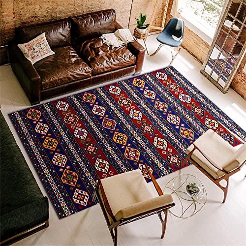 Teppiche Bedroom Accessories Rotes blaues klassisches geometrisches...