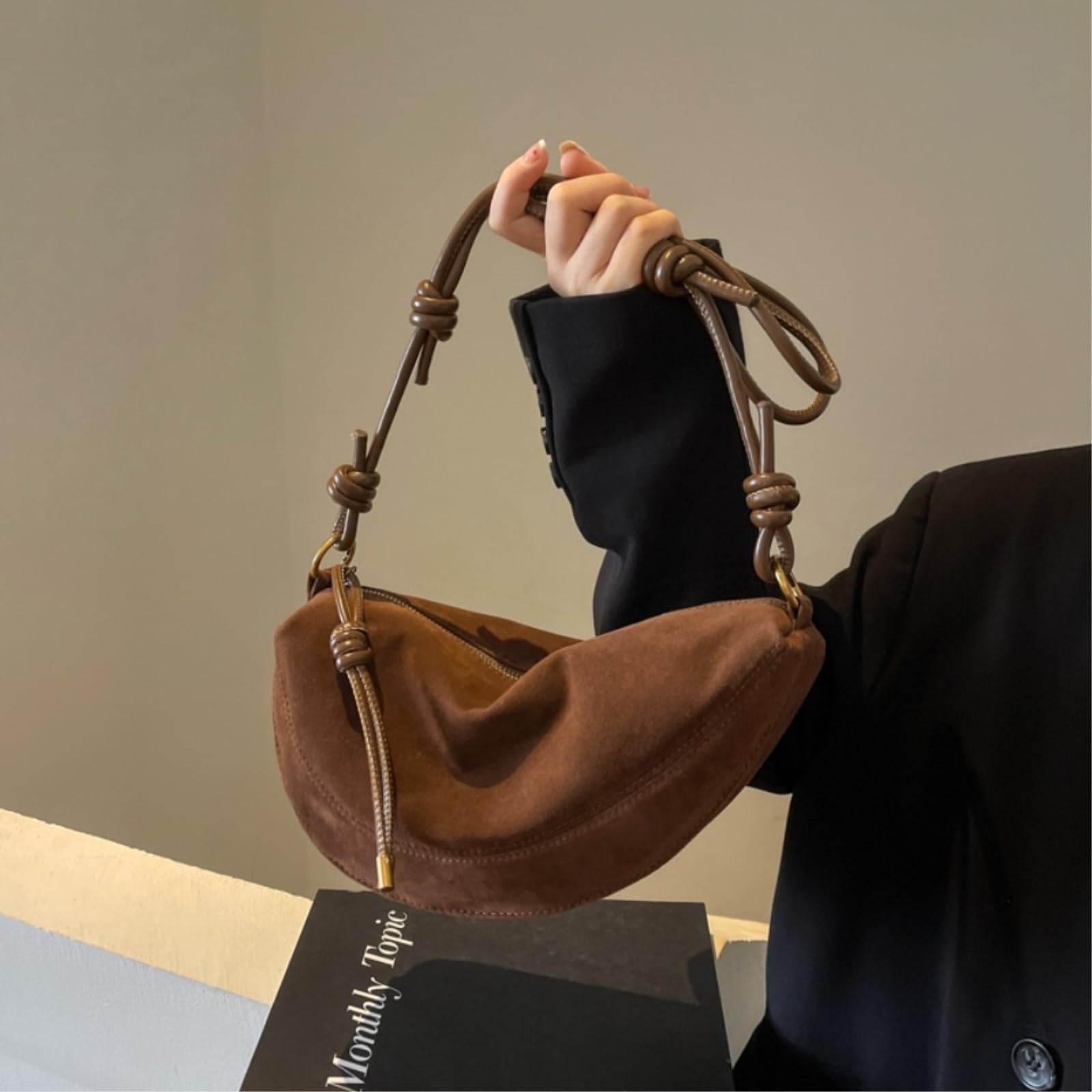 Torba crossbody matowa retro dla kobiet jesień i zima nisza design ramię kurierski pieróg dojeżdżający do pracy pod pachami