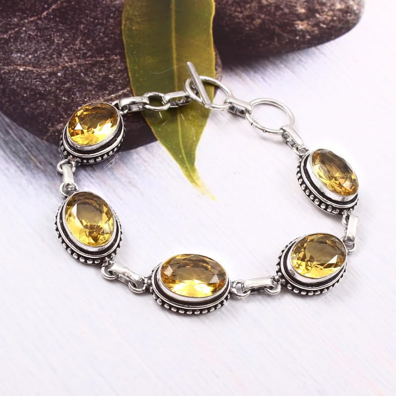 925 sterling silver gemstone jewelry chain bracelet3