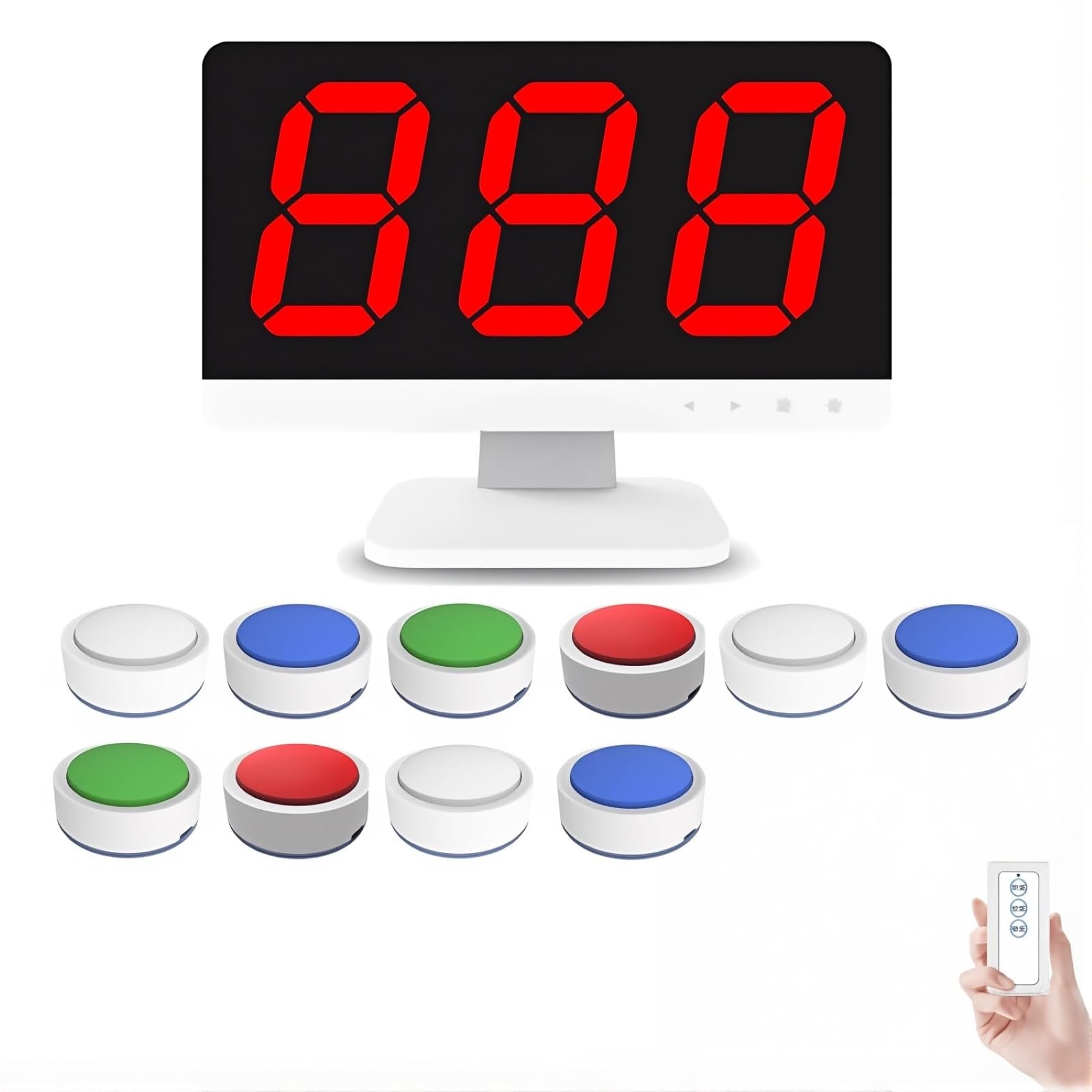 Système de buzzer sans fil pour classe et quiz interactif à 10 groupes