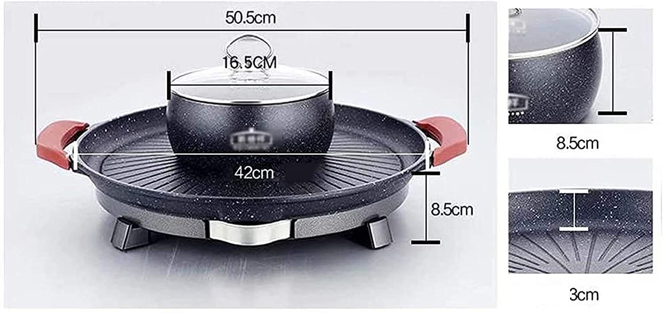 Parrilla de Asar Grill de Asar Plancha de Asar La Parrilla multifunción se Puede Utilizar para una Bandeja para Hornear eléctrica Antiadherente Comercial/doméstica 1101