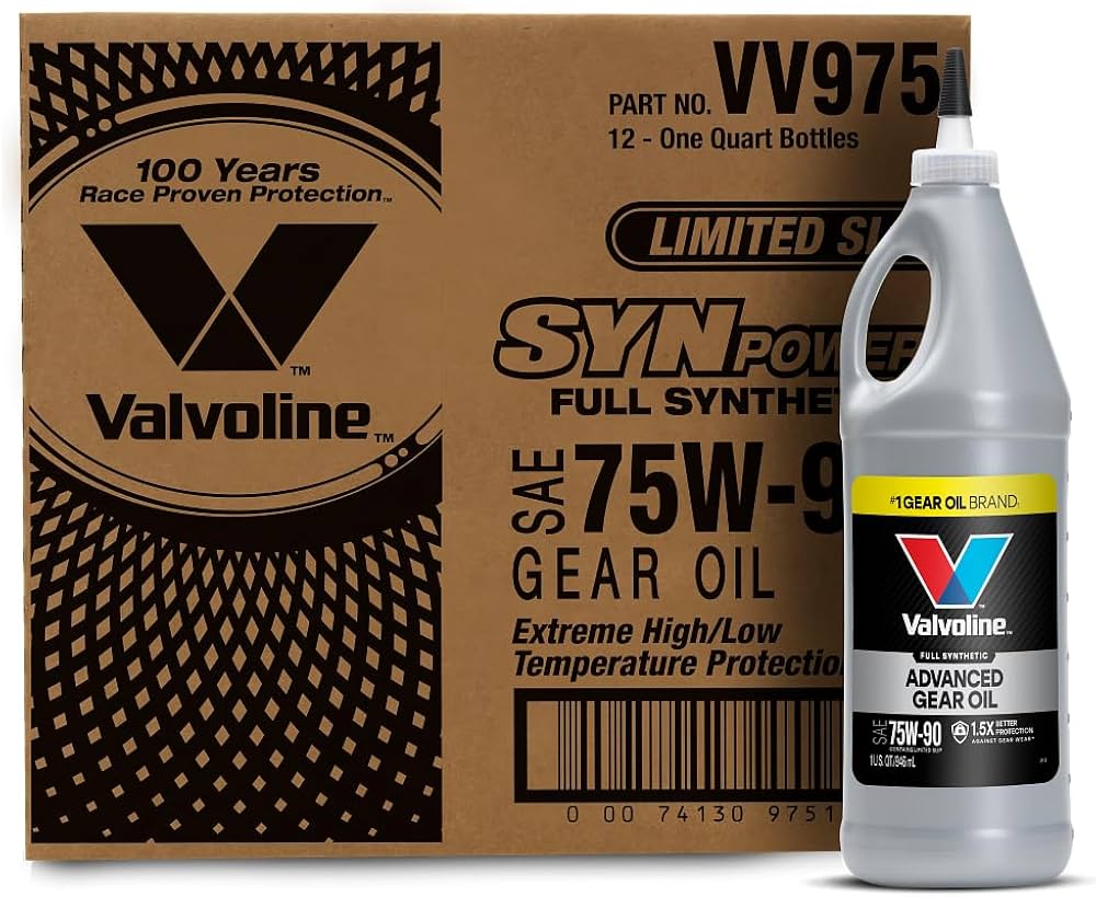 Amazon.com: Valvoline SynPower SAE 75W-90 Full Synthetic Gear Oil