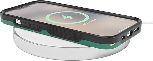 Vista 1249 de Casely Funda para iPhone 13 Compatible con MagSafe Color Splash de medianoche Funda retro abstracta Color de medianoche Splash Abstracto