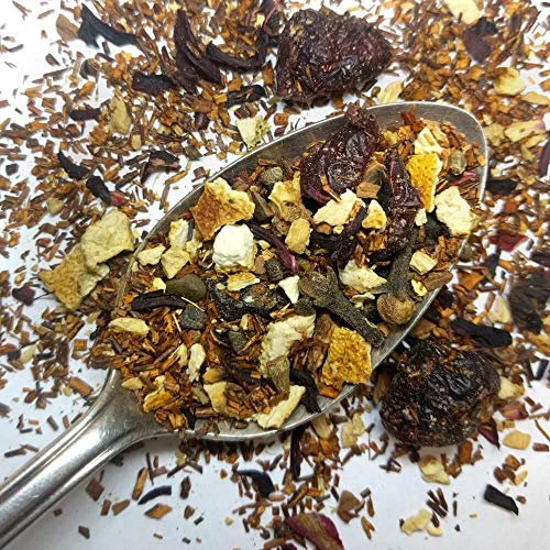 Plum Deluxe Spiced Cranberry Orange Herbal Tea, Holiday Seasonal Organic Loose Leaf Tea