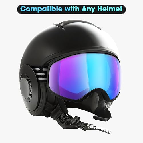 Miniatura 4 de Gafas de esquí, gafas de snowboard para hombres, mujeres, adultos, jóvenes y mayores de 15 años, gafas de esquí de nieve