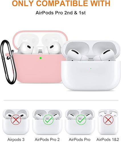 Miniatura 2 de Supfine Funda 4 en 1 para AirPods Pro Generation 20222019 con kit limpiador y orejeras de repuesto XSSML funda de silicona suave para AirPod Pro con