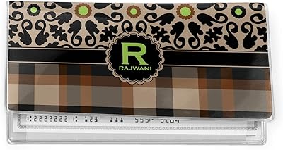 YouCustomizeIt Moroccan Mosaic & Plaid Vinyl Checkbook Cover (Personalized)