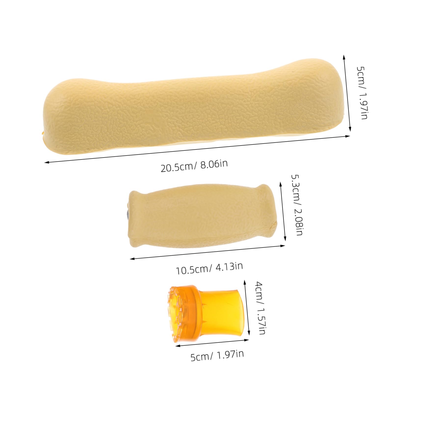 KOCKSHION 6pcs Crutch Accessories Ferret Hammock Gear Belt Sweat-absorbing Arm Sleeves Kit Belt Finger Guard Bow Elderly Crutches Gloves Outdoor Heavy Duty Rubber Cane Tips Plastic Yellow