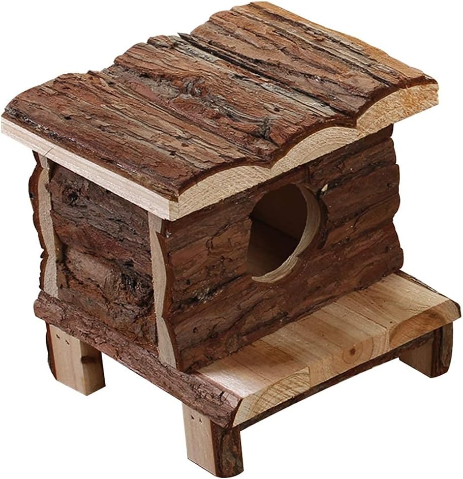 Animals Reptile House Wooden with Slide Stairs Hideouts Amphibians Accessories Hamster Small Pet Supplies Gift