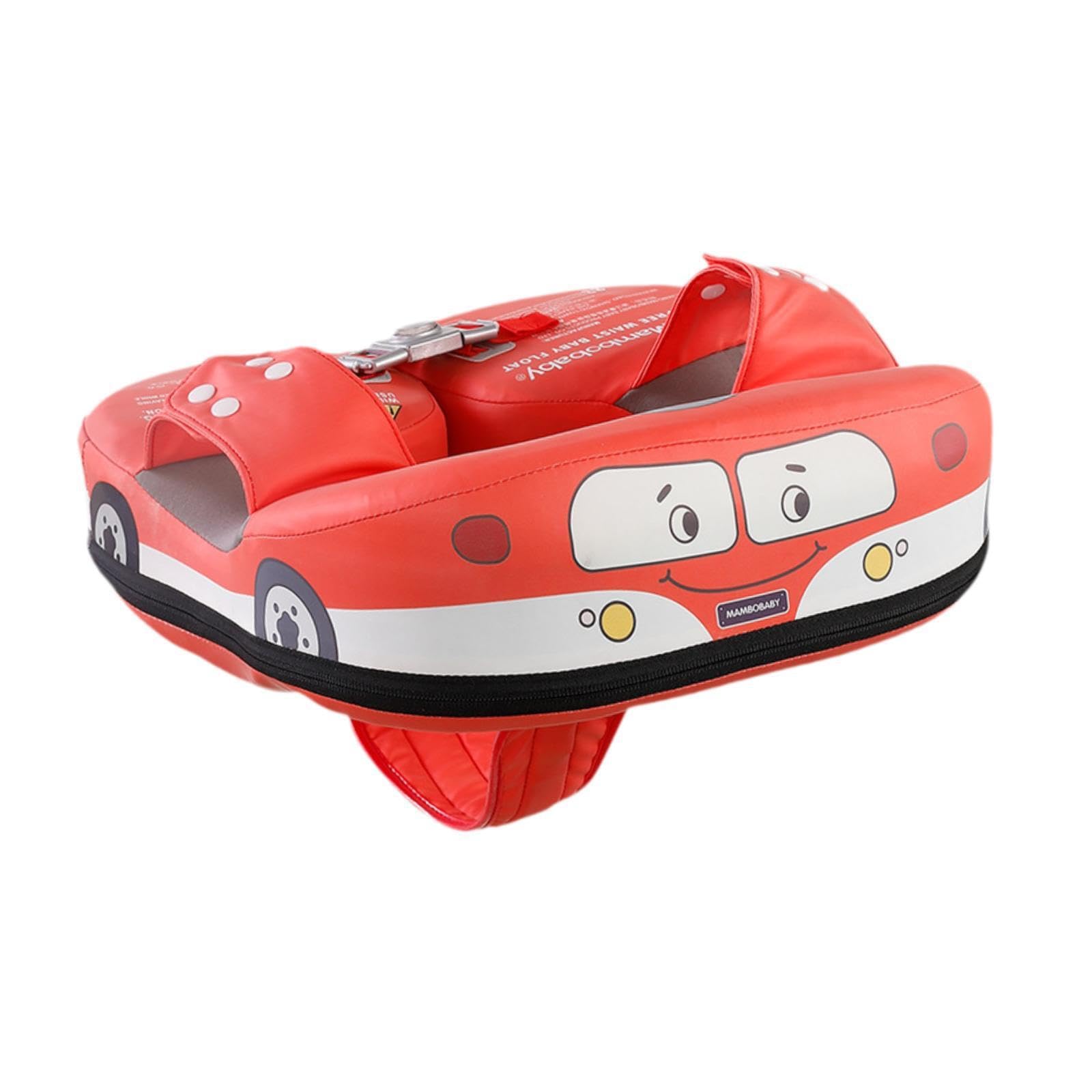 Salvagente per neonati con struttura robusta, non gonfiabile, comodo e sicuro, adatto per bambini dagli 8 ai 36 mesi, realizzato in PVC e pelle PU.
