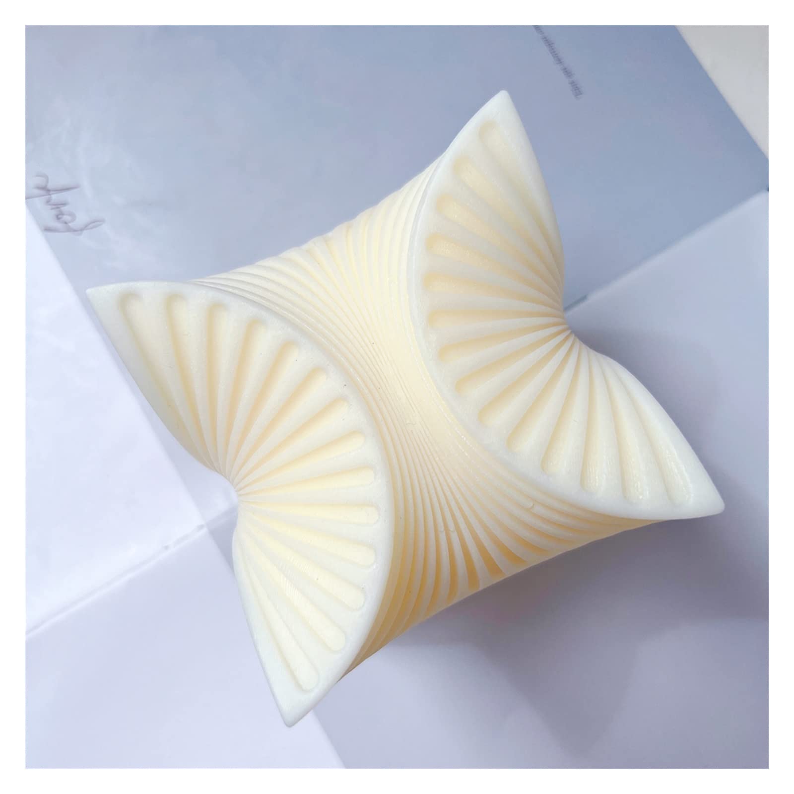 Formy Silikonowe Z żYwicy, 3D kwadratowa żebrowana kostka świeca formy geometryczne spiralne kręć formy silikonowe, świeczniki formy żywiczne do sztuki żywicy, odlewanie żywicy, prezenty Forma Z żYwic