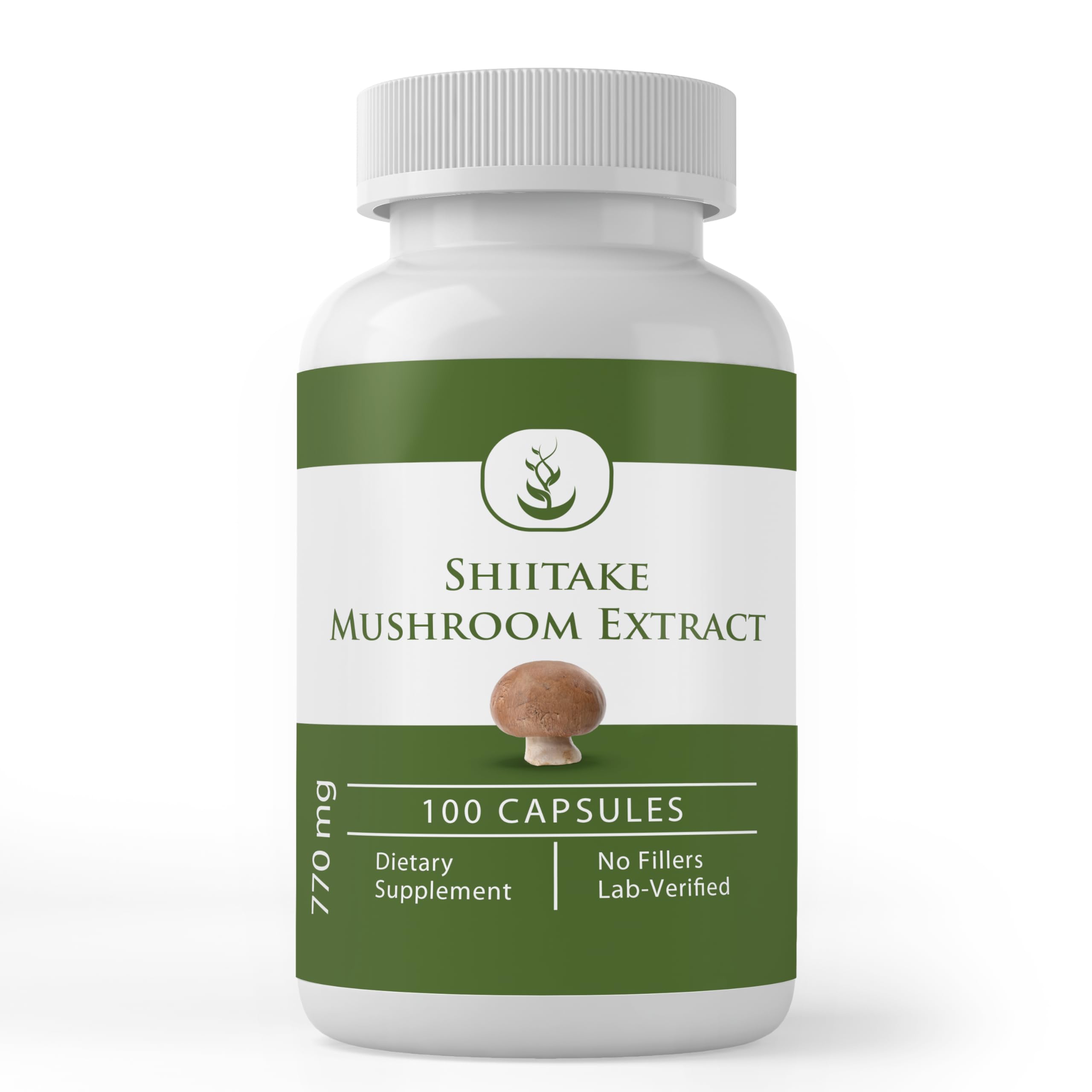 Pure Original Ingredients Shiitake Mushroom Extract (100 Capsules) Always Pure, No Additives Or Fillers, Lab Verified 100 Count (Pack of 1)