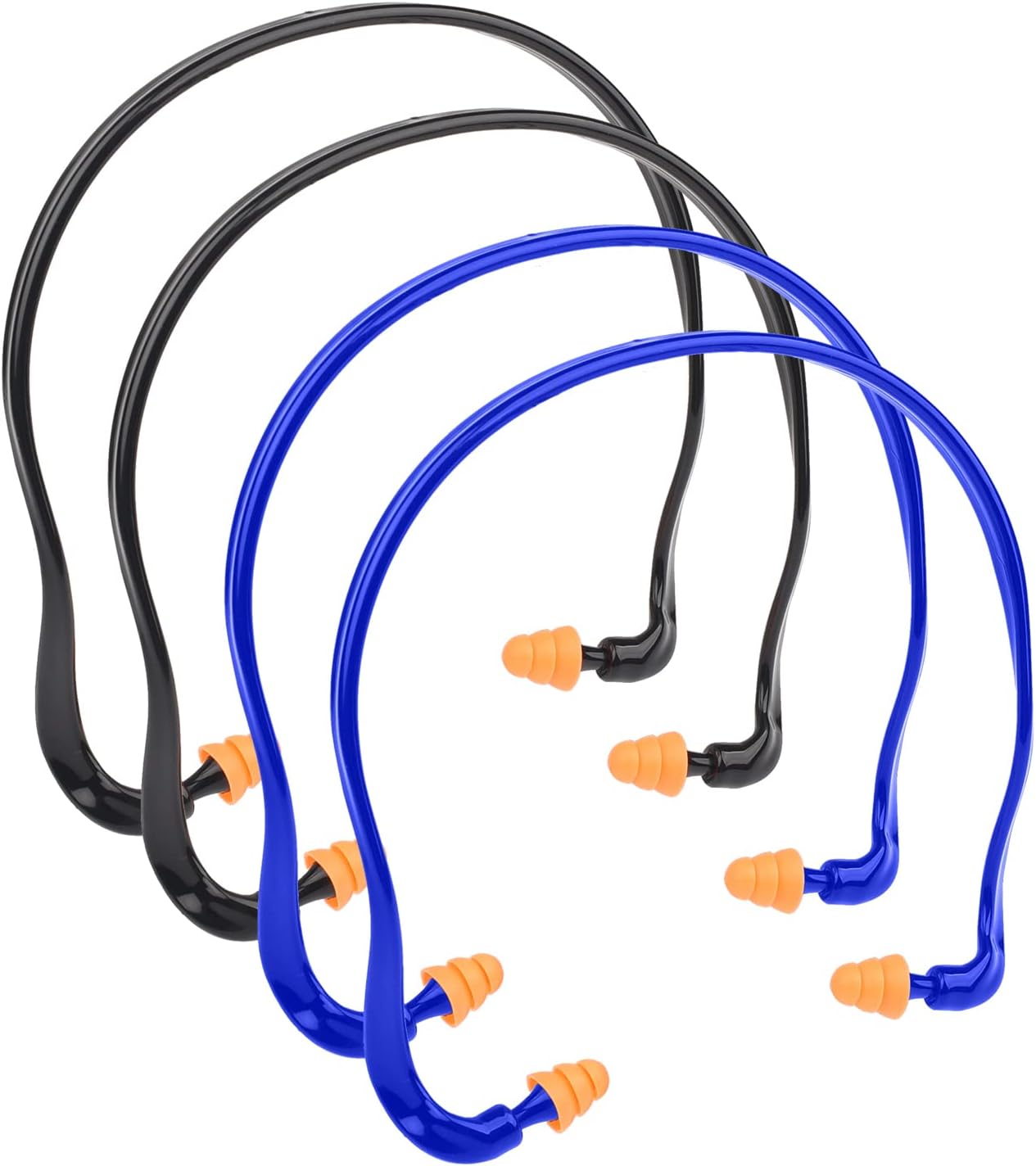 XNHIU 4Pcs Headwear Earplug Corded EarPlug Silicone Earplug Reusable