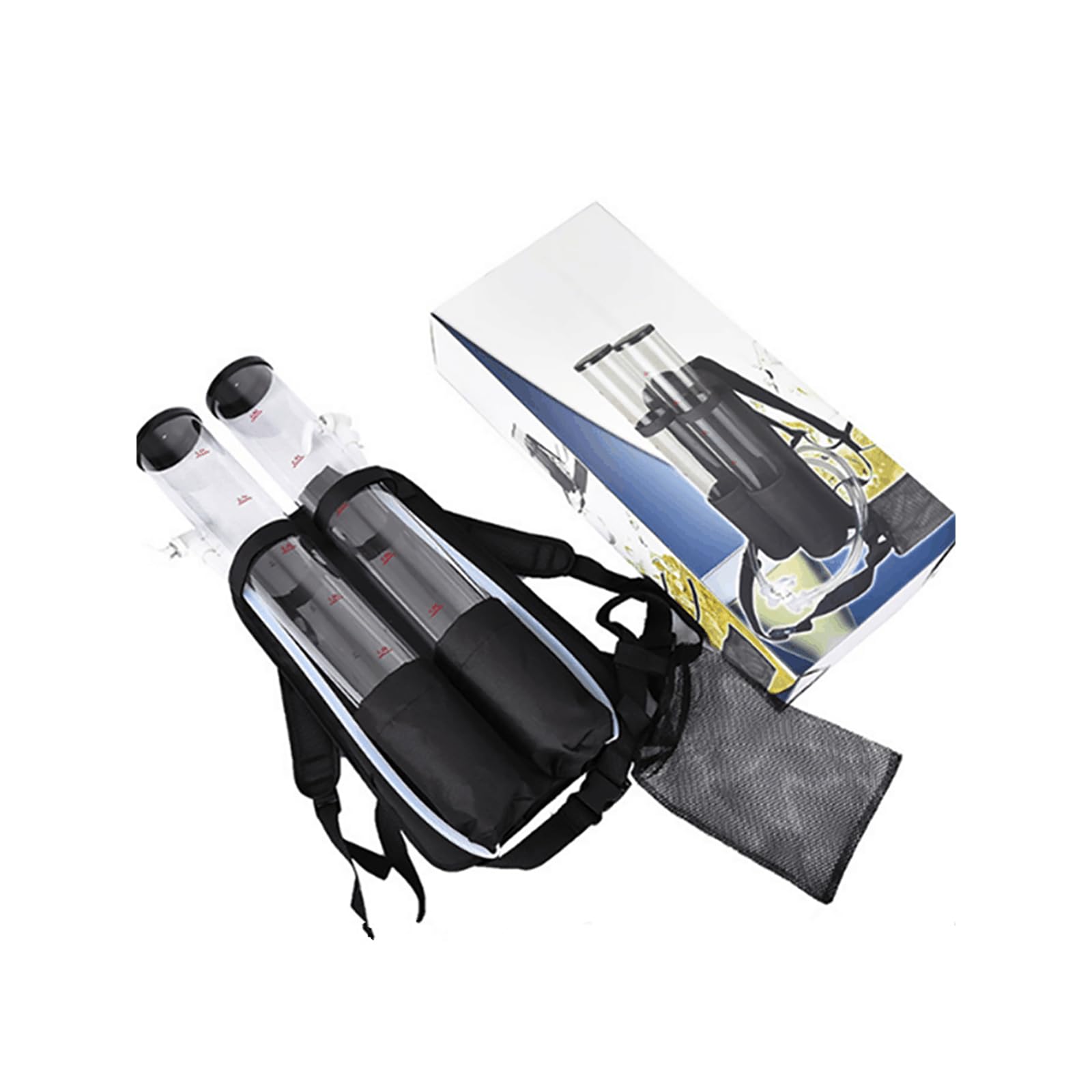 NGARY Distributeur De Boissons À Dos À Double Réservoir avec 2 Sorties | Distributeur De Sac À Dos De Bière De 3 + 3 Litres, Liqueur Liquide De Boisson À Double Baril, Pour Fête En Plein Air