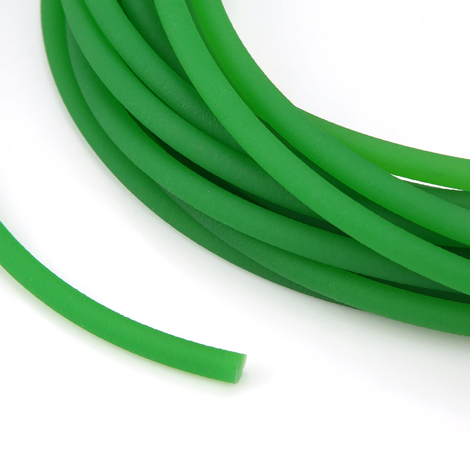 Correa de Poliuretano Redonda Rugosa Verde 6mm x 10m para Transmisión de Accionamiento