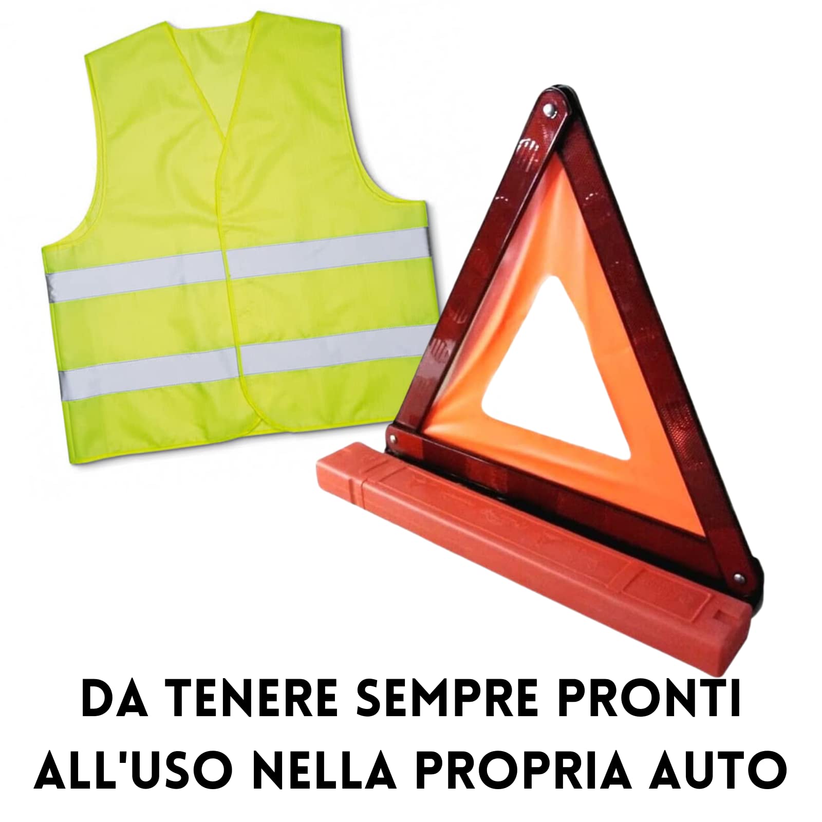 Triangolo Di Sicurezza Stradale Pieghevole Omologato - Con Custodia Rigida | Segnale Di Emergenza Catarifrangente - Foto 10
