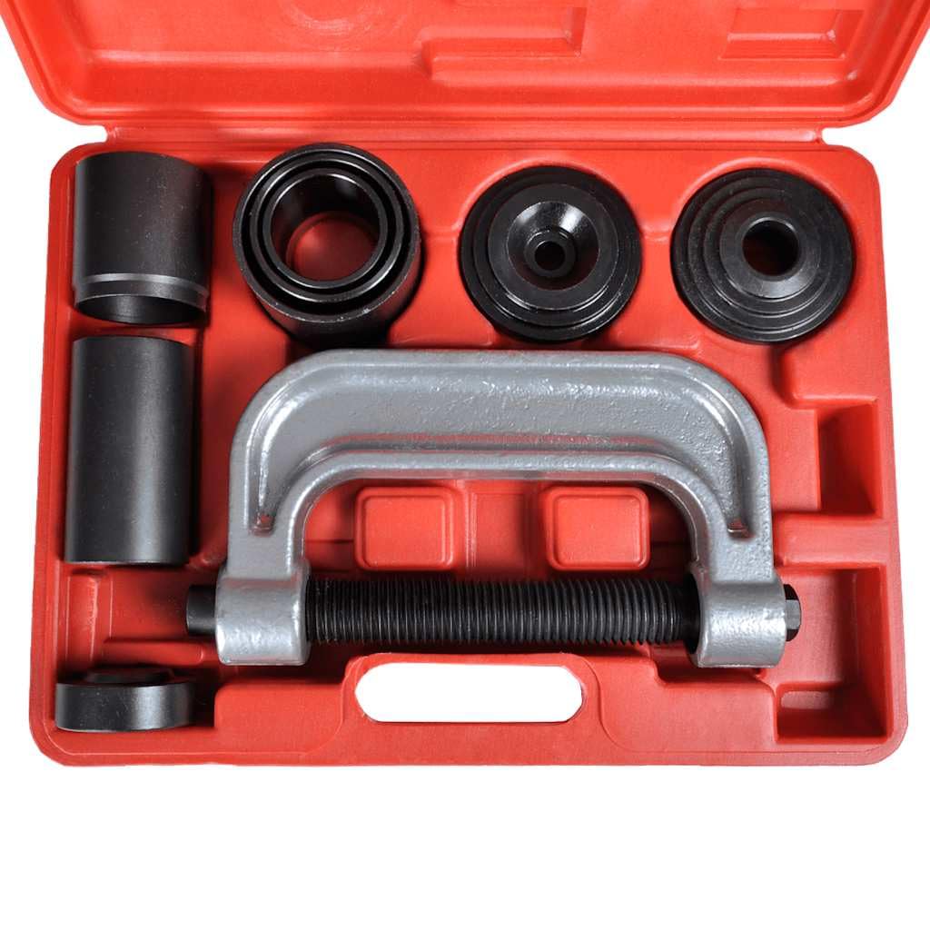 Kit di servizio per giunti sferici 4 in 1, in acciaio, con pressa per telaio a C, tubi di fissaggio e adattatori per veicoli da 1/2 e 3/4 tonnellate dal 1967, ideale per la riparazione