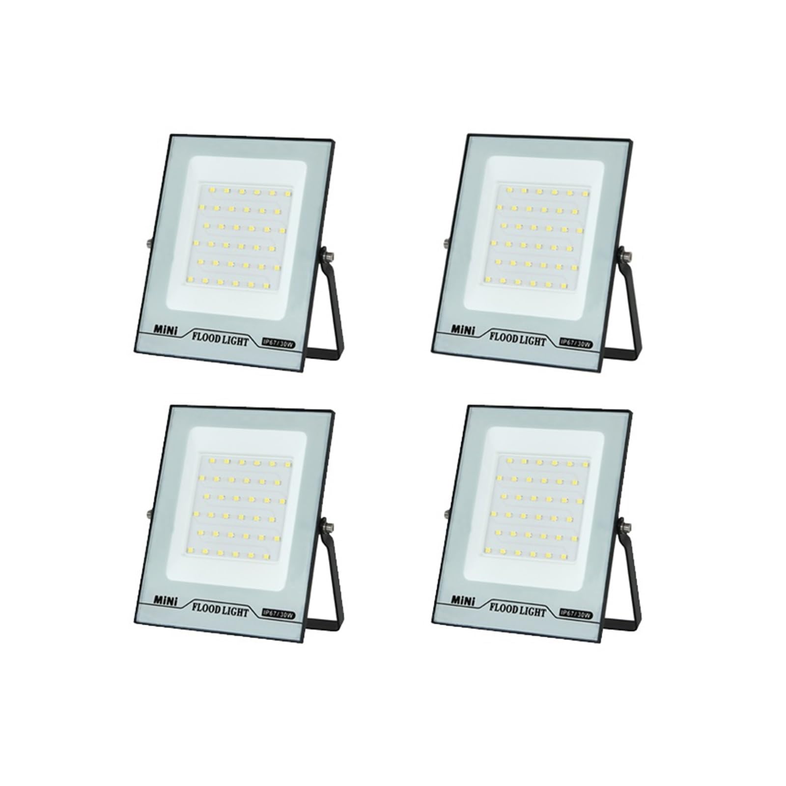 Zewnętrzne światło powodziowe Reflektor LED 100W Uliczny IP65 Wodoodporny Zewnętrzny Ścienny Oświetlenie Ogrodowe Plac Spotlightled Oświetlenie miejsca pracy(Warm White,30W 4pcs)