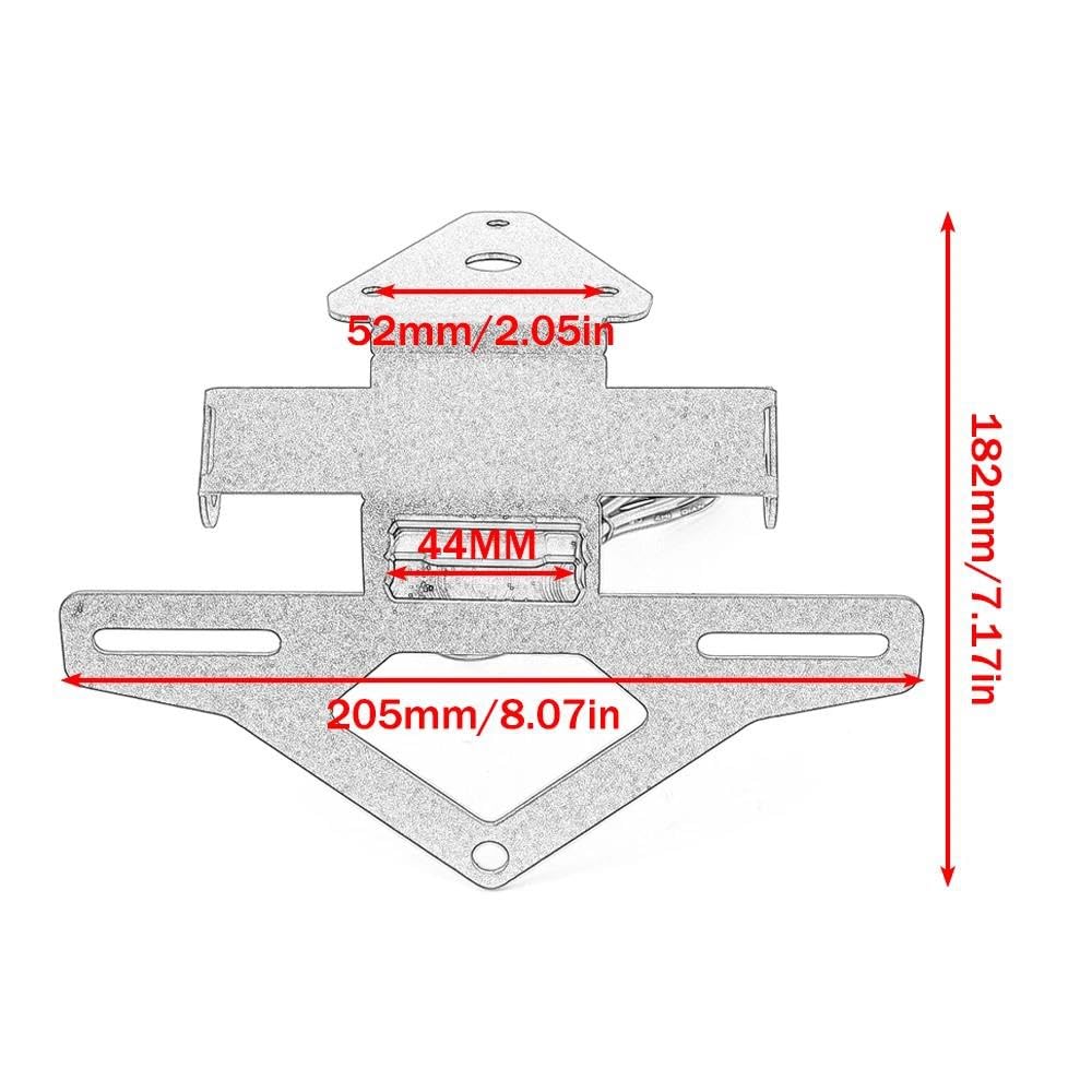 Per Triumph Daytona 660 2024-2025 Supporto Portatarga Per Moto Con Fanale Posteriore Portatarga Moto
