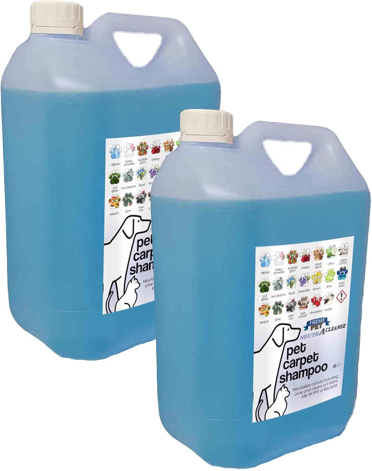 NEUTRACLEANSE Fresh Pet Carpet Shampoo made to tackle Pet Odour 10L (2 x 5L) Range (BABY