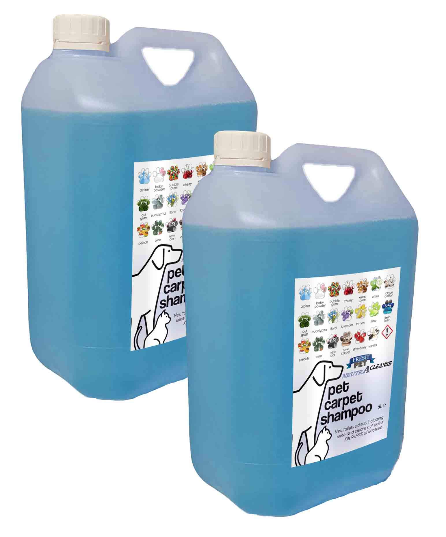 NEUTRACLEANSE Fresh Pet Carpet Shampoo - made to tackle Pet Odour - 10L (2 x 5L) Range (New Carpet)