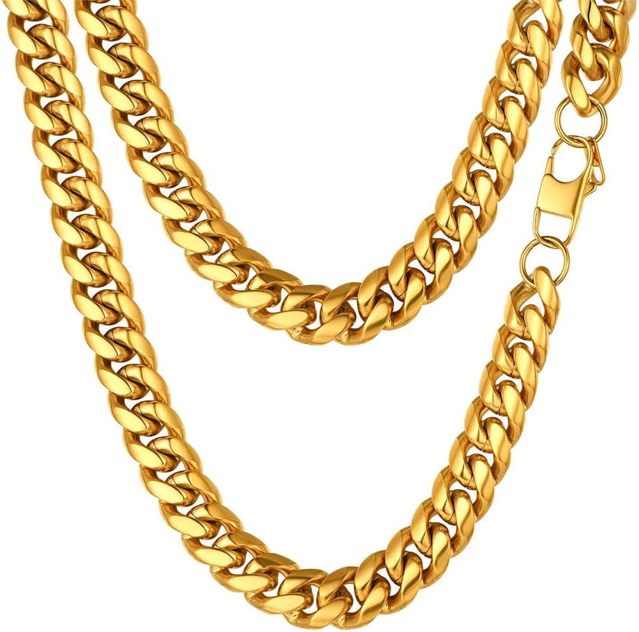 K: Cuban-14mm-18K Gold