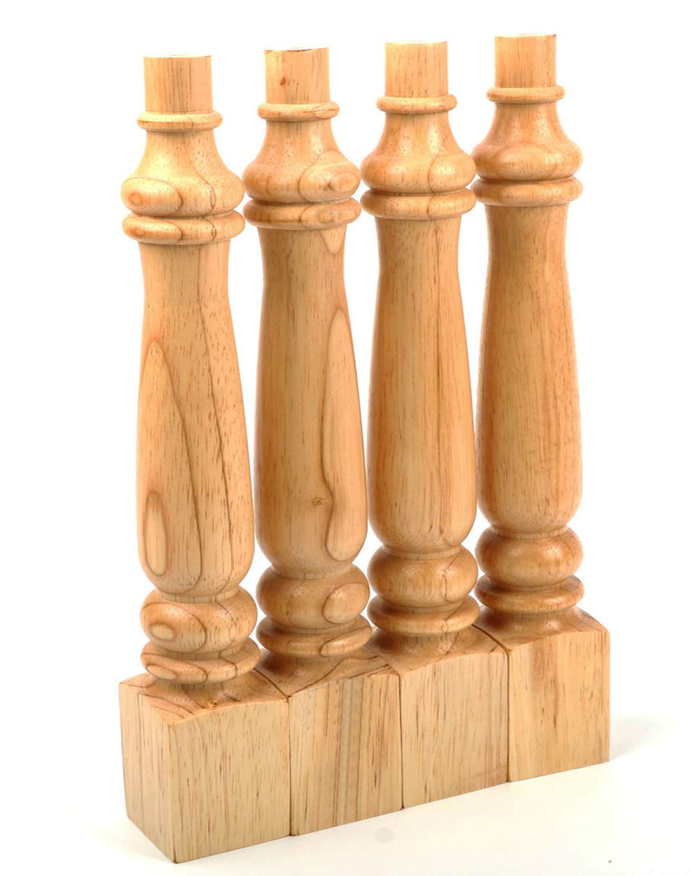 Buy tonchean 14 inch Wooden Furniture Legs Set of 4 Turned Farmhouse