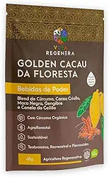 GOLDEN CACAU - CÚRCUMA LONGA ORGÂNICA+CACAU CRIOLLO+MACA NEGRA+ CANELA DO CEILÃO - 60 G