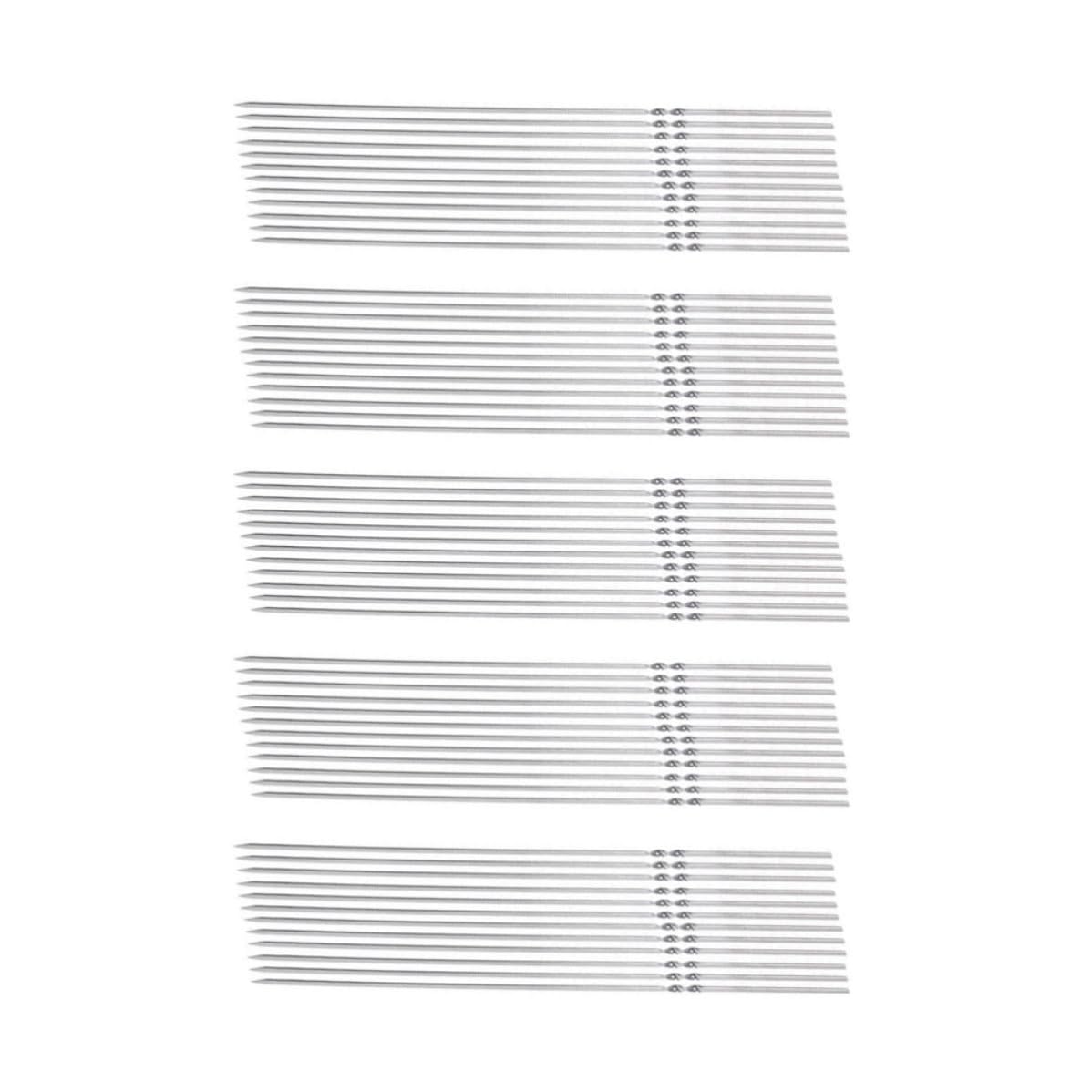 Brochettes de barbecue en acier inoxydable de 45 cm réutilisables Galpada lot de 50 pièces