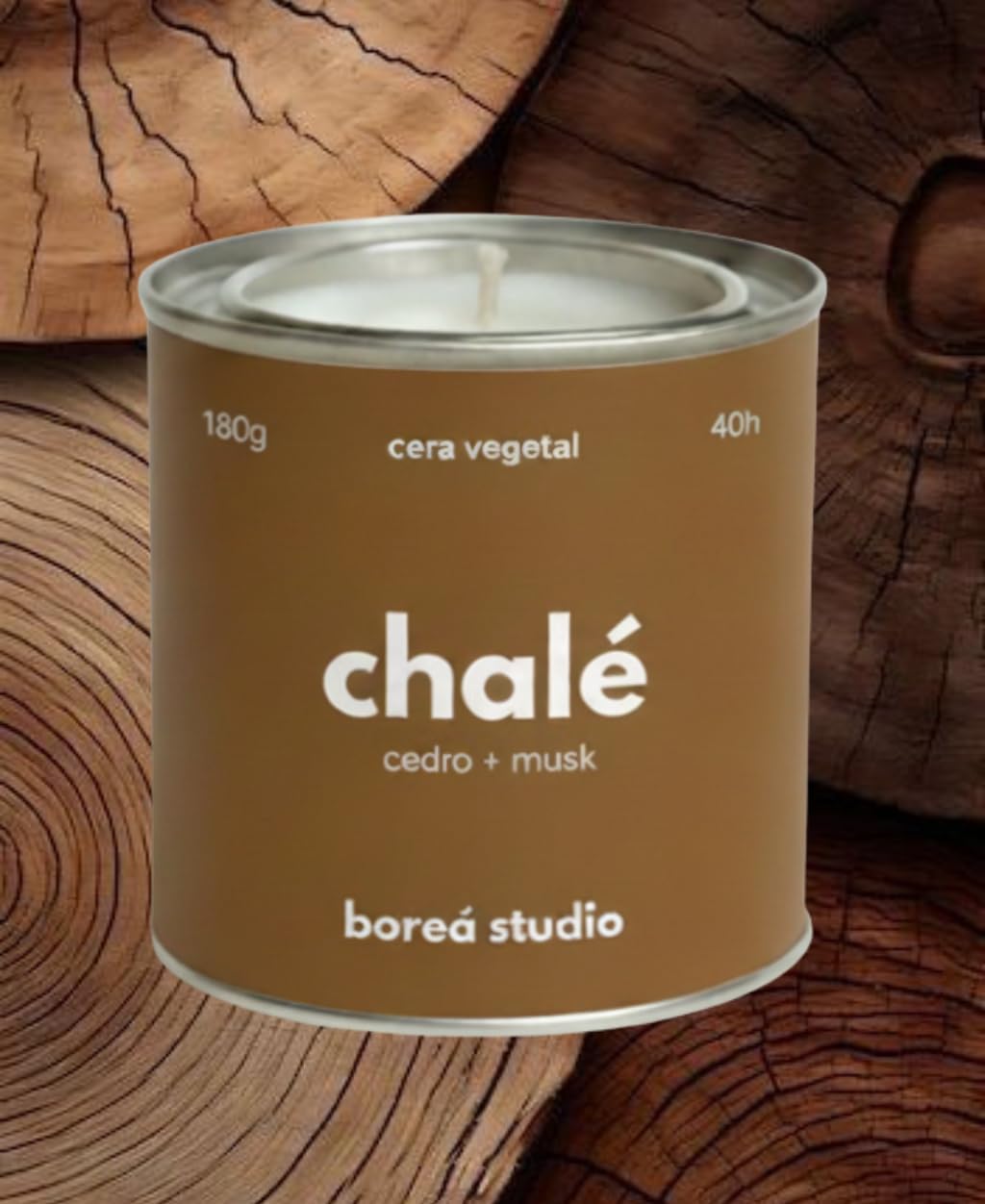 Vela Chalé de Cedro e Musk