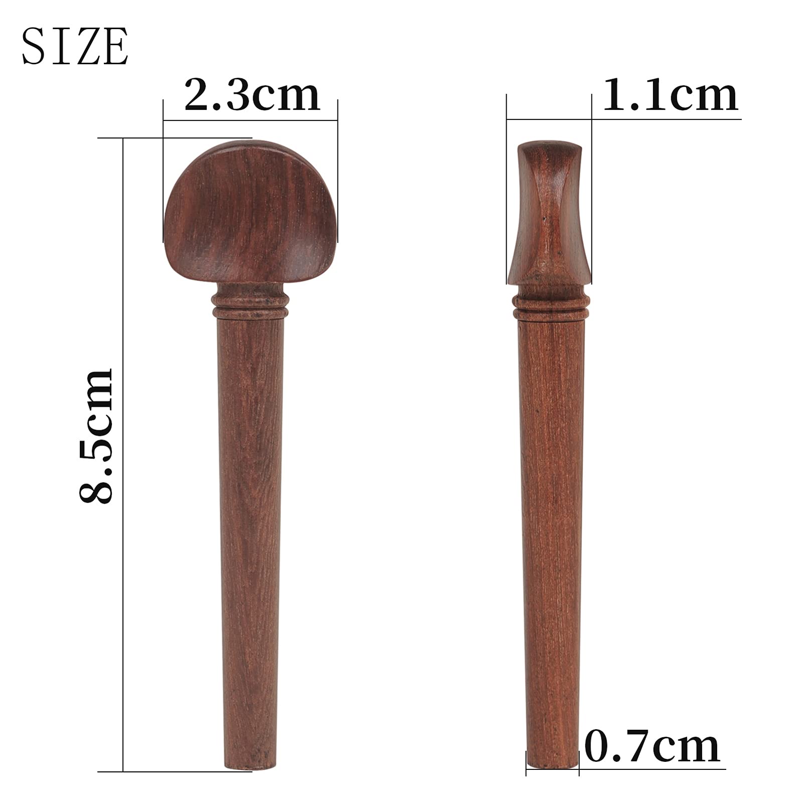 12 pièces OUD chevilles,OUD Pegs Piquets en acajou avec œillets persans Set pour Oud 12pcs