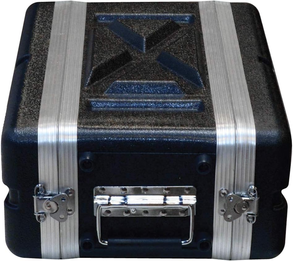 Seismic Audio - SALWR3S - Lightweight 3 Space Compact ABS Rack Case - 3U PA DJ Amp Effects Shallow Rack Case