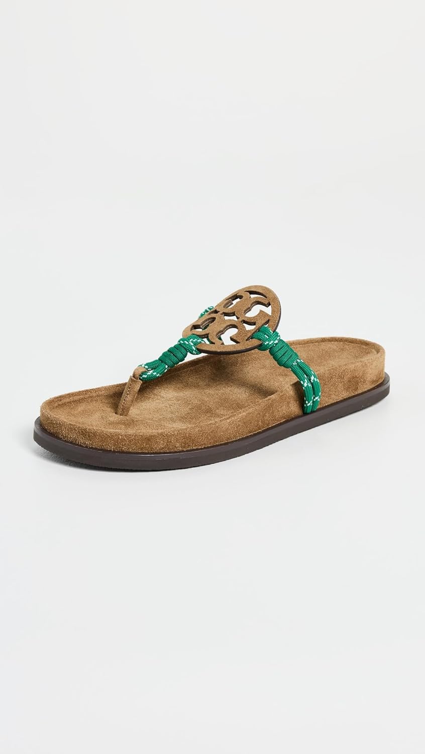 Tory Burch Women's Miller Rope Cloud Sandals - Image 2
