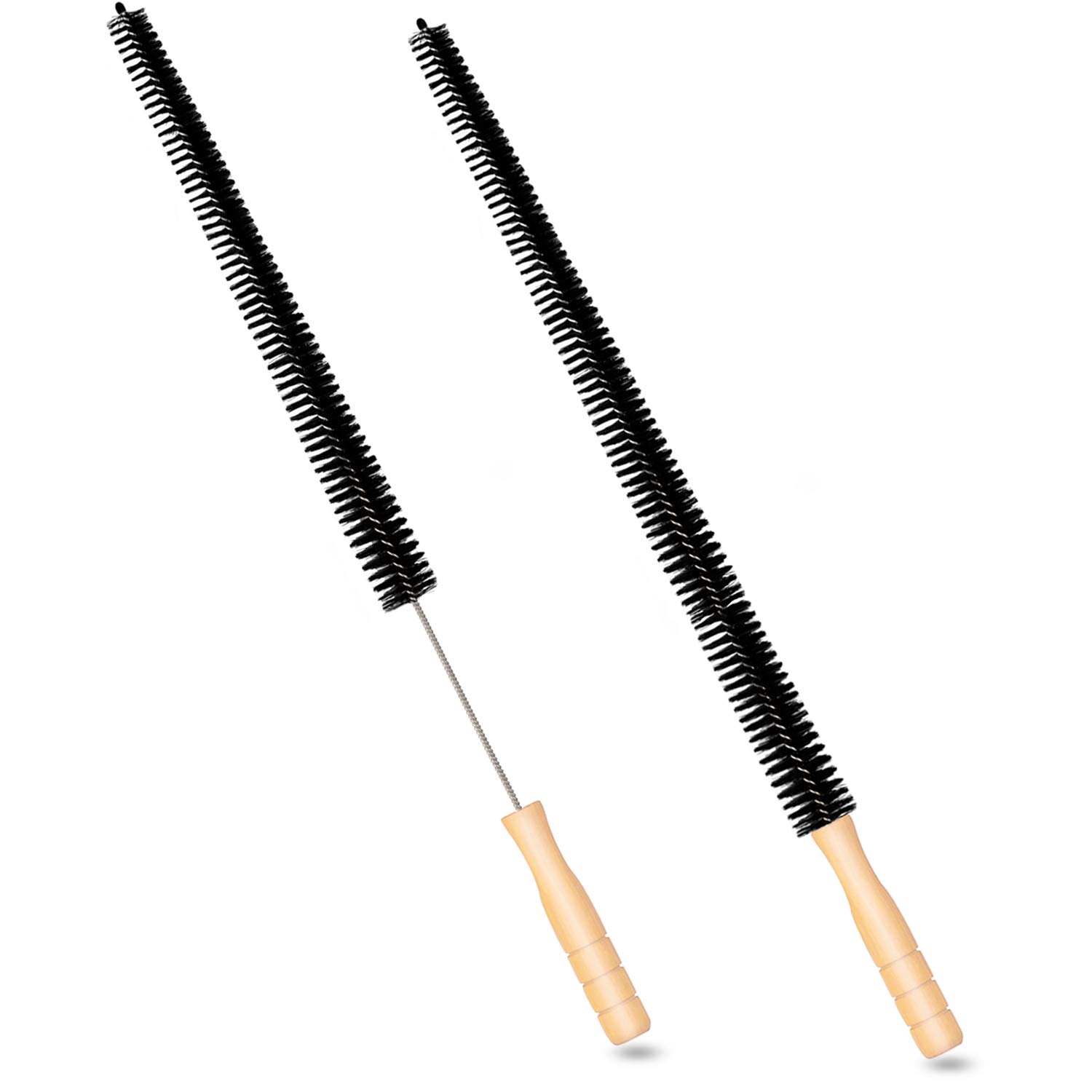 RUIMAICAN Dryer Vent Cleaner Kit 2 Pack Dryer Lint Brush Vent Trap Cleaner Long Flexible Refrigerator Coil Brush