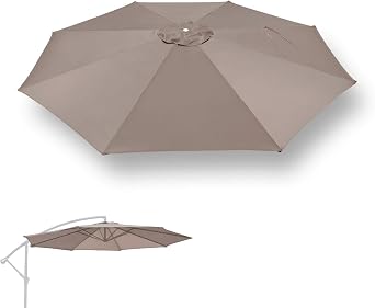 BenefitUSA Replacement Umbrella Canopy for 10ft 8 ribs cantilever hang patio umbrella Canopy Only