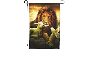 Double Sided Easter Lamb Decorations Garden Flag