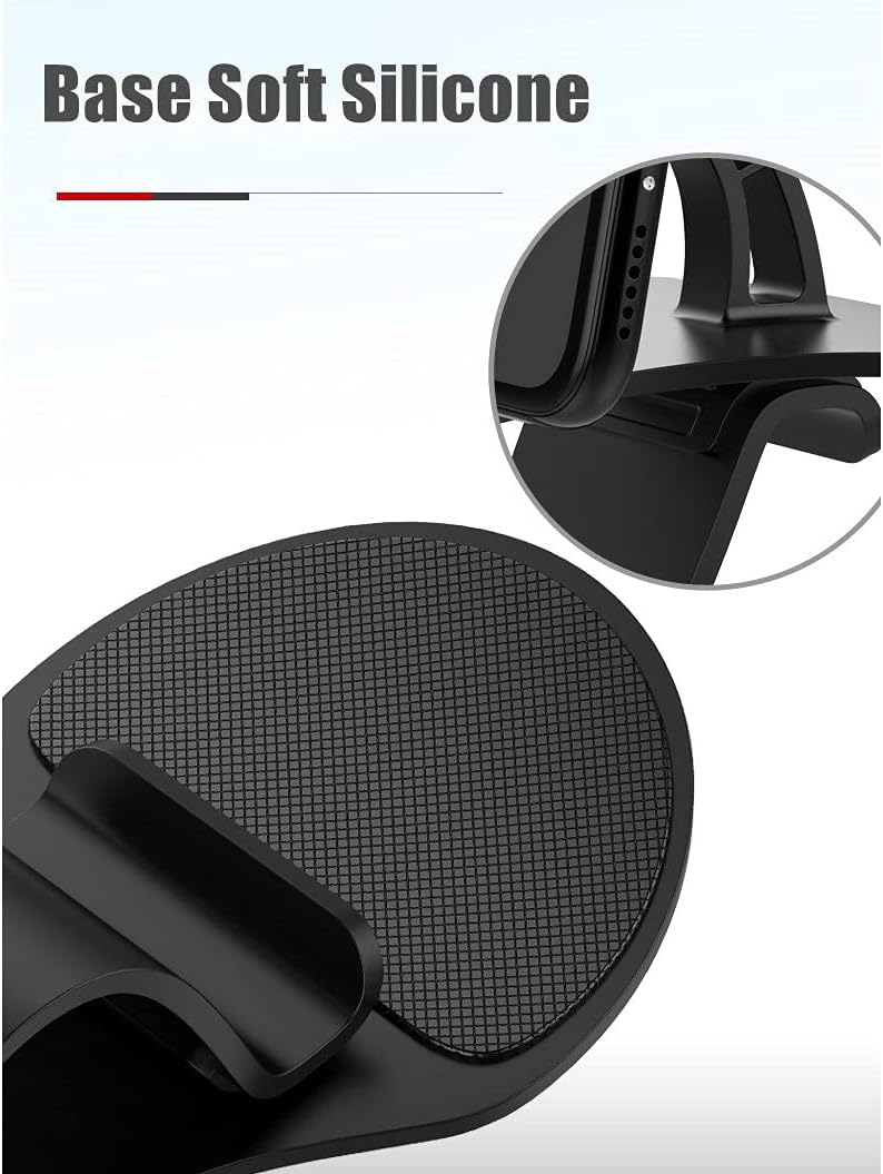 ldchnh dashboard mount phone holder in car flexible clip universal stand bracket support for 4 to 6 inch mobile smartphones