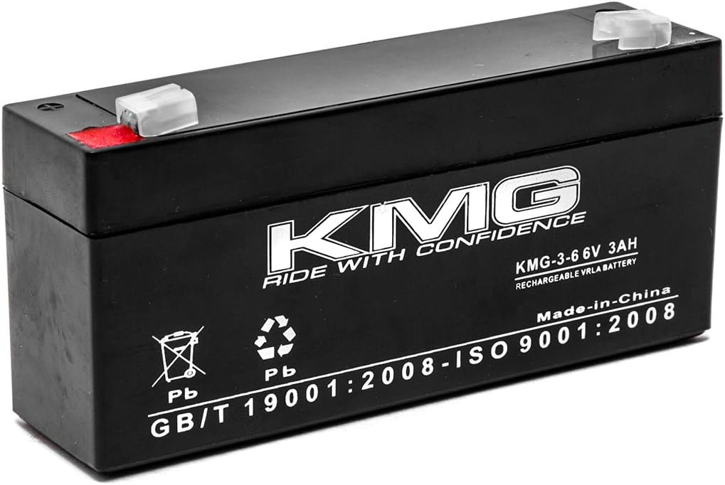 KMG 6V 3 Ah F1 / F2 Terminals Sealed Lead Acid36 Battery