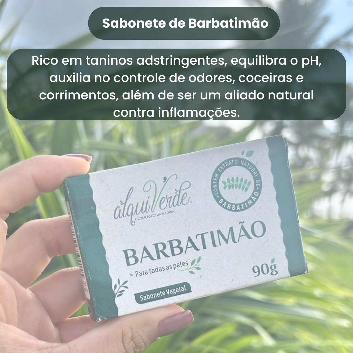 Kit 9 Sabonetes Naturais Alquiverde de Aroeira, Calêndula e Barbatimão – Hidratante, Relaxante e Revitalizante | Sabonete Artesanal Vegano para Corpo e Rosto em promoção! Veja a oferta e mais achadinhos de Sabonetes 3 Hoje é o melhor dia para comprar Kit 9 Sabonetes Naturais Alquiverde de Aroeira, Calêndula e Barbatimão – Hidratante, Relaxante e Revitalizante | Sabonete Artesanal Vegano para Corpo e Rosto com aquele preço maroto! Promoção! Aproveite a oferta! 3