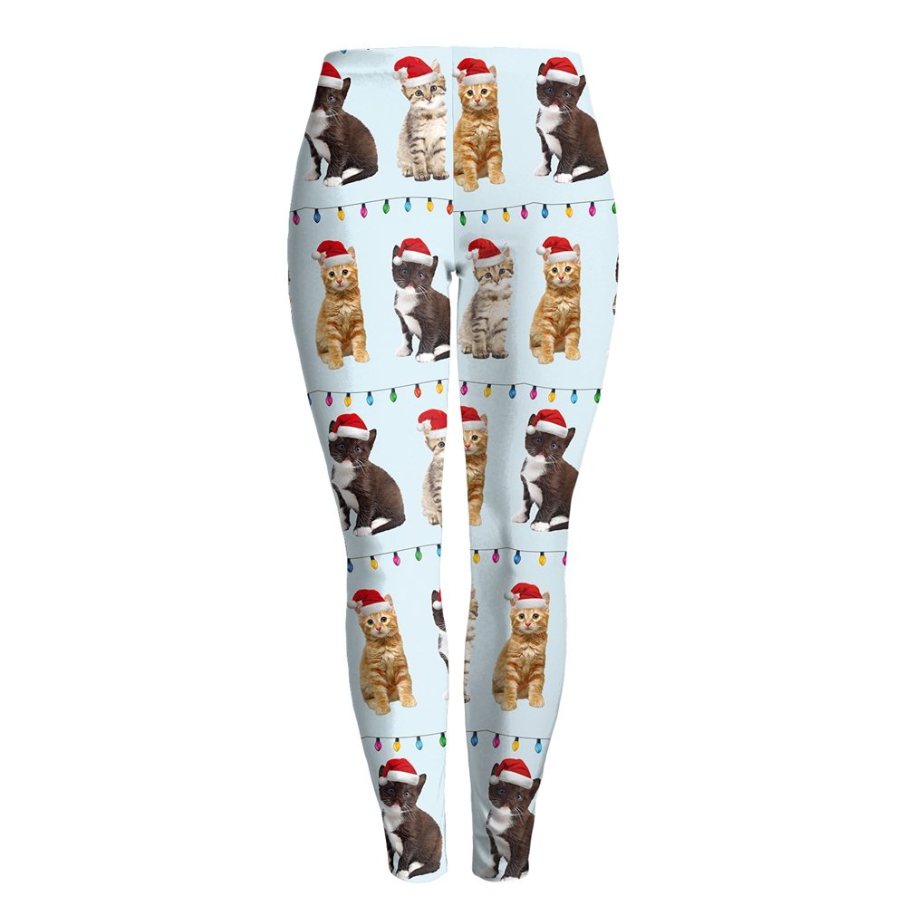 NesfashionWomen Stripe Tribal Aztec Navajo Chevron Floral Christmas Leggings