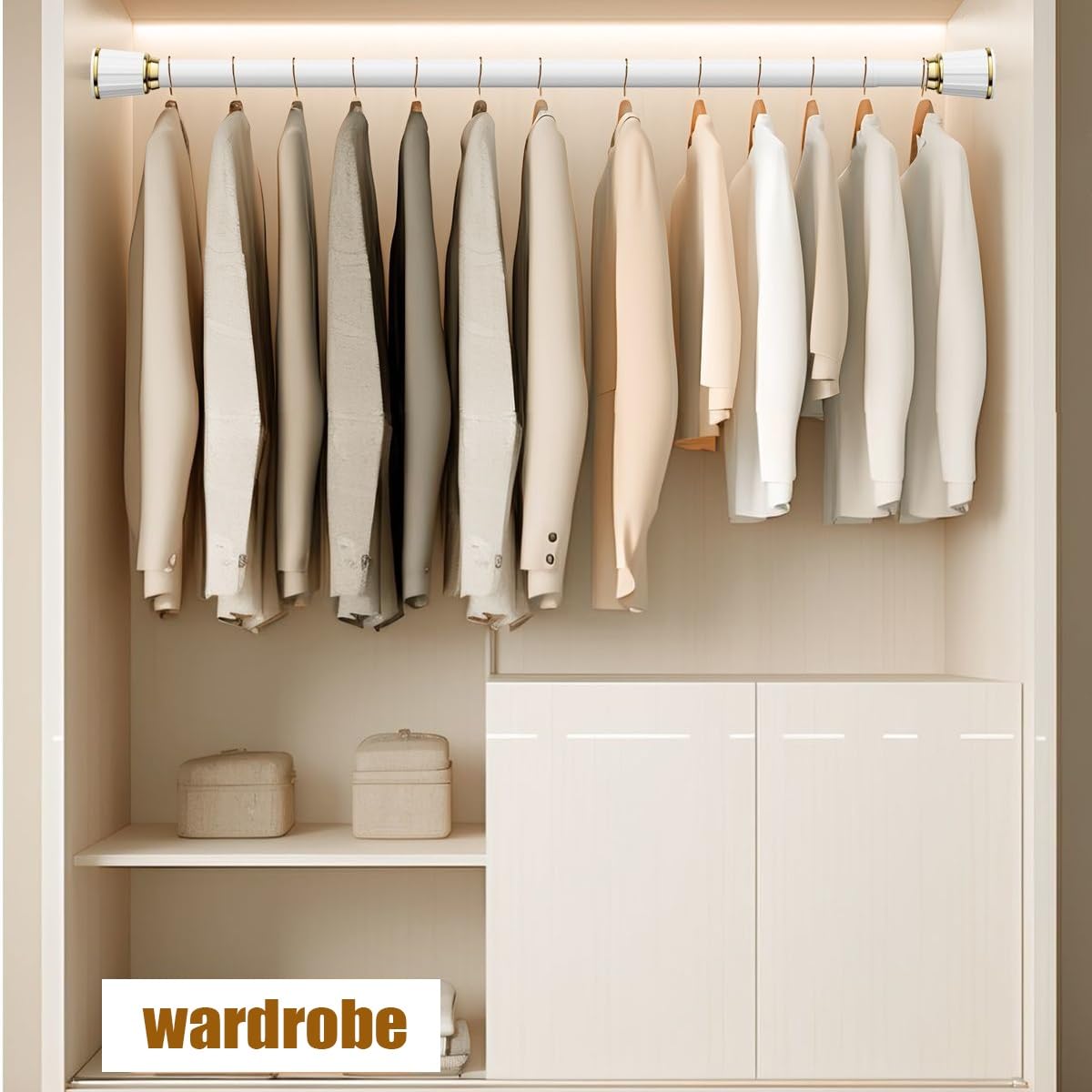 Duschvorhangstange Gardinenstange Ohne Bohren, Extra Lange 40-500cm Teleskopstangen Edelstahl Vorhangstange Klemmstange für Dusche und Badewanne ( Farbe : Advanced Grey , Größe : 4.1-5.0m+30 rings )