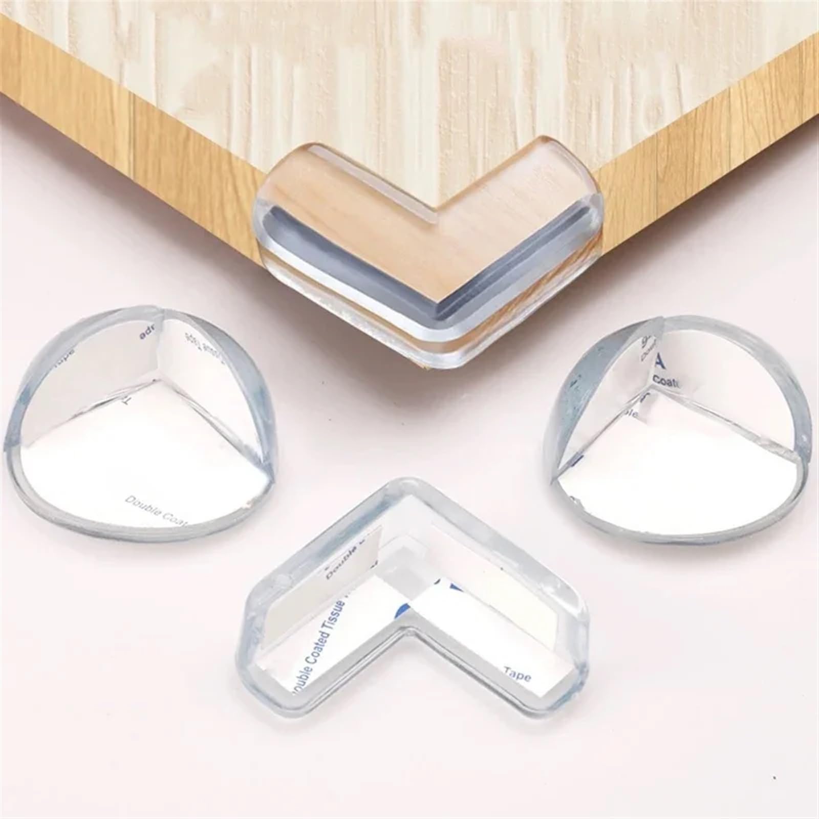 Protectores de Esquinas para mesas, Seguridad Infantil, 1-10 Unidades, Funda Protectora Transparente de Silicona anticolisión para niños.