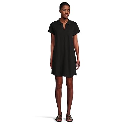 Mod o doc Short Sleeve Johnny Collar Dress Women