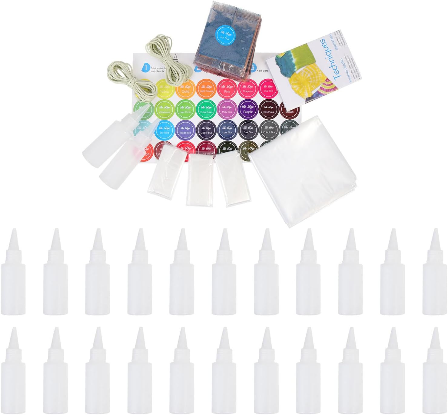LIFKOME Colors Tie Dye Powder Kit for Clothing DIY Safe Permanent Dye Packets for Adults Multi-Fabric Use Including Cotton for Parties Summer Camps and Family Fun