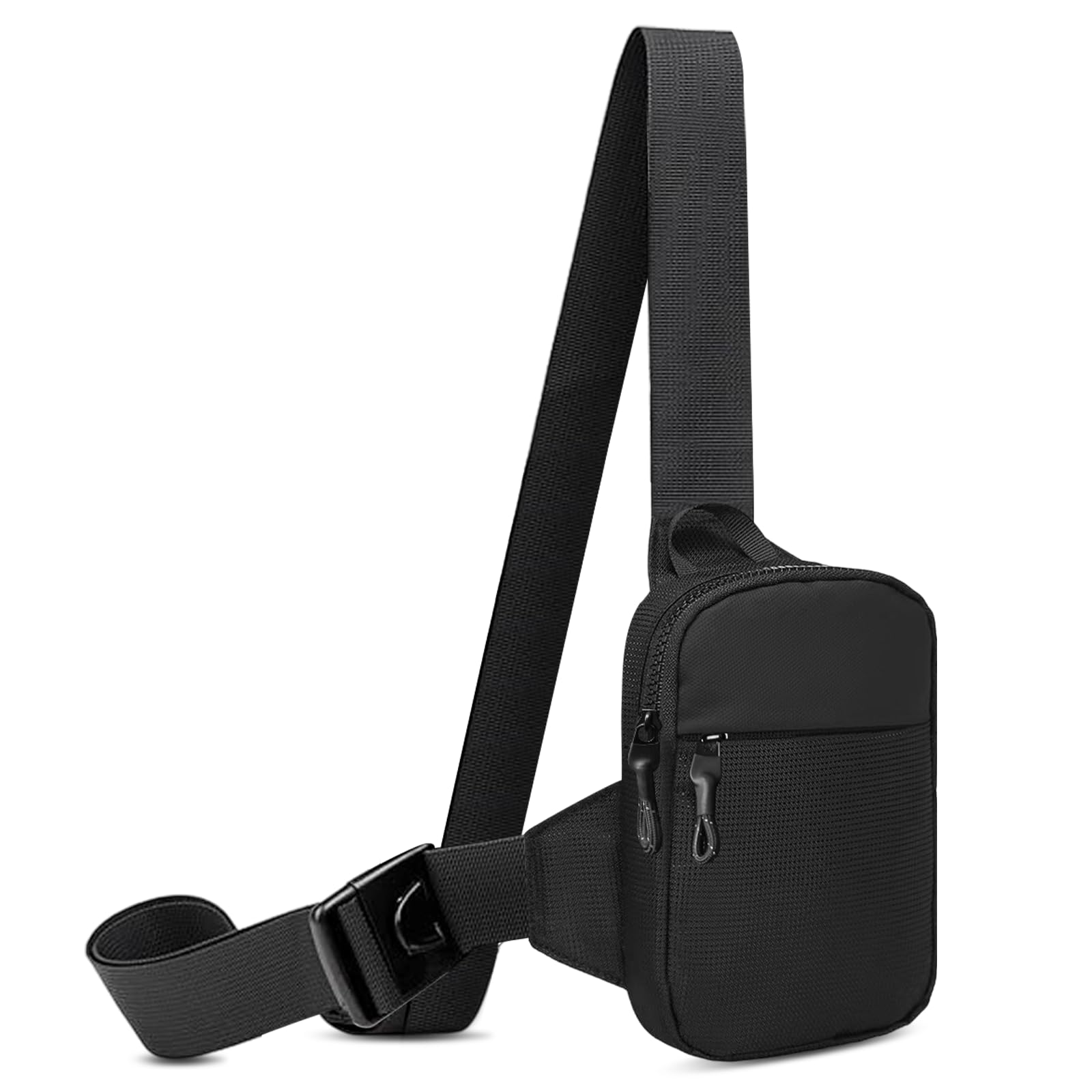 VMEECARL Mini Crossbody Sling Bag for Women Men, Waterproof Sling Pures Fanny Backpack with Adjustable Straps, Lightweight Small Chest Bag for Traveling Hiking