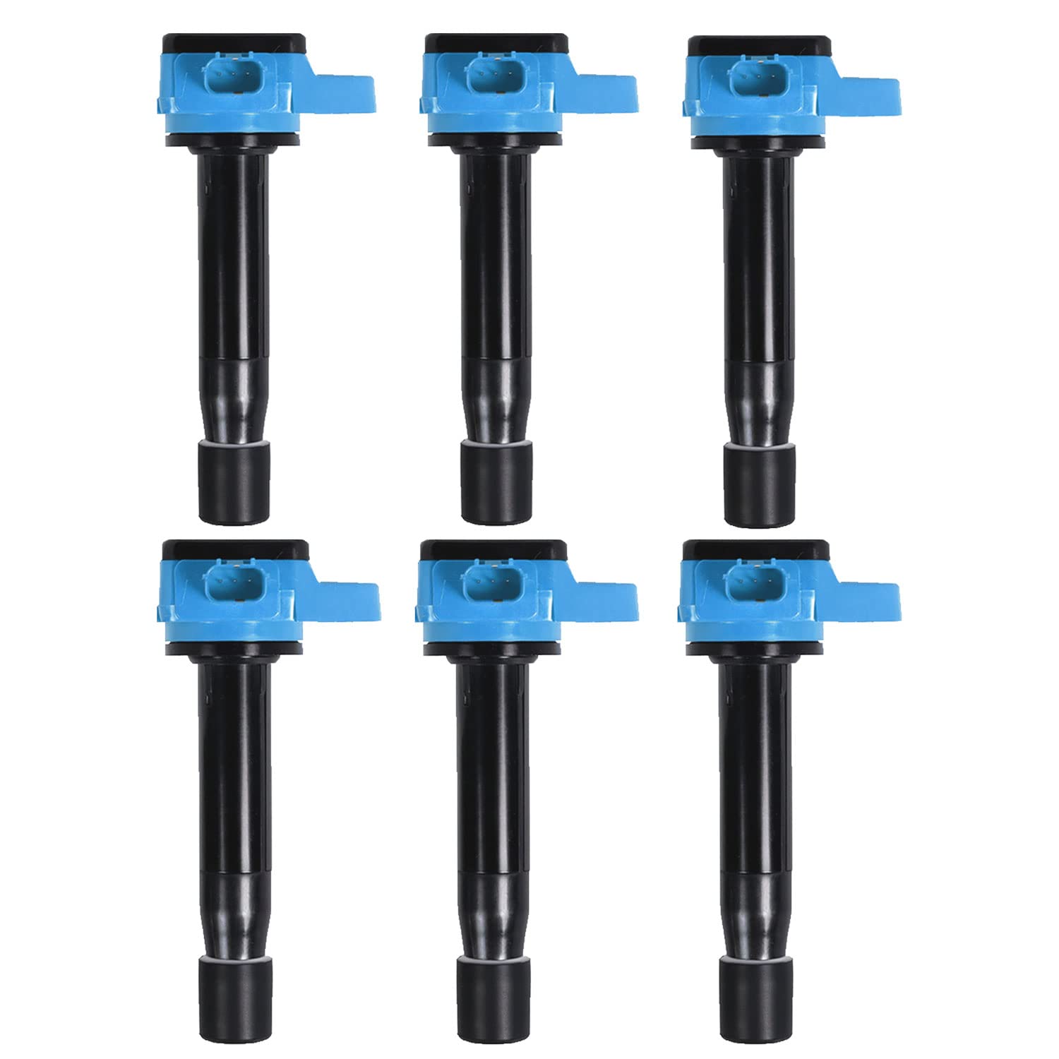 ENA Blue Ignition Coil Pack of 6 for 3.5L 2008 2009 2010 2011 2012 2013 2014 2015 2016 2017 Compatible with Honda Odyssey Accord Crosstour Acura TL RL TSX 3.5 V6 Coils for UF603 IC693 30520R70A01