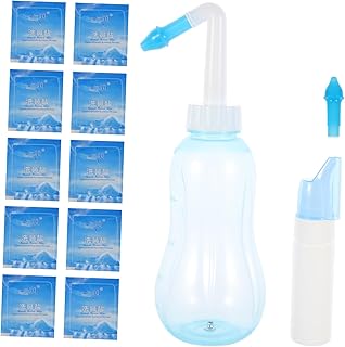 HAMPPLIES 1 Juego Lavado nasal cuidado personal lavados nasales enjuague nasal desbloqueador de nariz para aerosol nasal limpiador de nariz de lavado de plástico páginas Blue